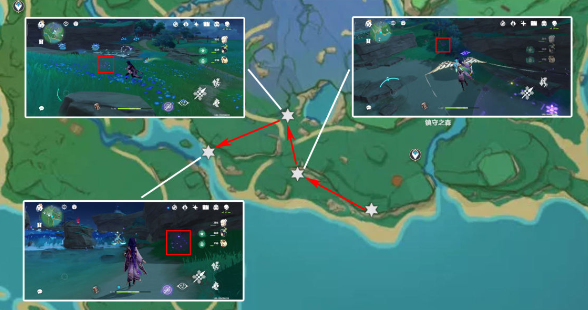 绯樱绣球采集路线