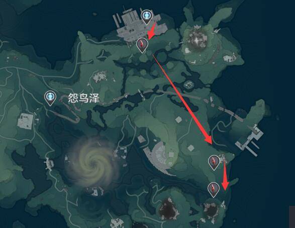 鸣潮红针晶簇采集路线