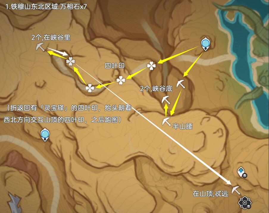 原神万相石采集路线