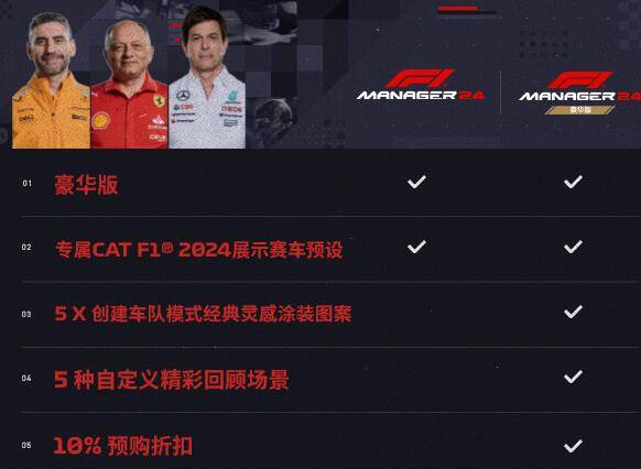 F1车队经理2024什么时候发售